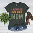 Loudmouth Baseball Mom Sports Cute Text Women's Heather T-Shirt Heather Forest Loudmouth Baseball Mom Sports Cute Text Women's Heather T-Shirt Heather Forest