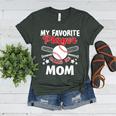 Mother's Day Baseball Mom Women's Heather T-Shirt Heather Forest Mother's Day Baseball Mom Women's Heather T-Shirt Heather Forest