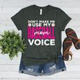 Mothers Don'T Make Me Use My Baseball Mom Voice Women's Heather T-Shirt Heather Forest Mothers Don'T Make Me Use My Baseball Mom Voice Women's Heather T-Shirt Heather Forest