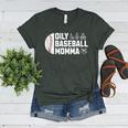 Oily Baseball Momma Essential Oils Meme For Oils Mom Women's Heather T-Shirt Heather Forest