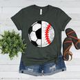 Soccer Baseball Player Soccer Baseball Mom Women's Heather T-Shirt Heather Forest Soccer Baseball Player Soccer Baseball Mom Women's Heather T-Shirt Heather Forest