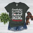 Somebody's Loudmouth Baseball Mom Mothers Day Baseball Women's Heather T-Shirt Heather Forest