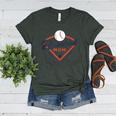 Vintage Baseball Mom Ballpark Momma Baseball Lover Women's Heather T-Shirt Heather Forest Vintage Baseball Mom Ballpark Momma Baseball Lover Women's Heather T-Shirt Heather Forest