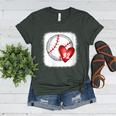 Womens Bleached Custom Baseball Mom Number 32 Heart For Mom Women's Heather T-Shirt Heather Forest Womens Bleached Custom Baseball Mom Number 32 Heart For Mom Women's Heather T-Shirt Heather Forest