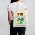 4th Grade Level Unlocked Back To School Pixel Game Canvas Tote Bag