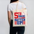 5th Grade Batter Up Back To School Fifth Grade Baseball Boys Canvas Tote Bag