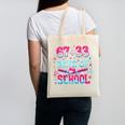 67 33 Days Of School Baseball Drip 100th Day Of School Boys Canvas Tote Bag