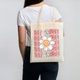 70s Groovy 1st Grade Back To School First Day Of First Grade Canvas Tote Bag