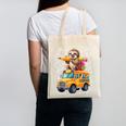 Back To School Sloth School Bus 100 Days Of School Canvas Tote Bag