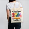 Back To School Watch Out Kindergarten Here I Come Kids Canvas Tote Bag