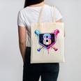 Baseball 8 Year Old Ice Cream Drip 8th Birthday Party Canvas Tote Bag Baseball 8 Year Old Ice Cream Drip 8th Birthday Party Canvas Tote Bag
