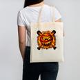 Baseball Drip Angry Lava Slime Ball Graphic Canvas Tote Bag