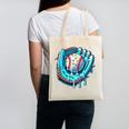 Baseball Drip Ice Cream Sprinkles Baseball Player Premium Tri-Blend Canvas Tote Bag
