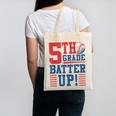 Baseball Fifth Grade Back To School 5th Grade Batter Up Canvas Tote Bag