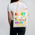 Blast Off Into First Grade Squad First Day Back To School Canvas Tote Bag