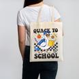 Boys Kid Back To School Goose Quackers Quack To School Canvas Tote Bag