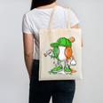 Boys St Patricks Day Irish Flag Kids Baseball Ice Cream Drip Canvas Tote Bag