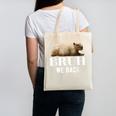 Bruh We Back To School Capybara First Day Of School Canvas Tote Bag