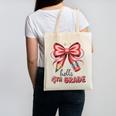 Coquette 4th Grade First Day Of Back To School Girls Outfits Canvas Tote Bag