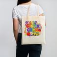 Crayon Crew Cute Back To School Vibes Student Canvas Tote Bag