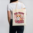 Cute Cat 2nd Grade Vibes Back To School Second Grade Girls Canvas Tote Bag Cute Cat 2nd Grade Vibes Back To School Second Grade Girls Canvas Tote Bag