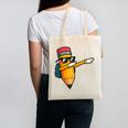 Dabbing Pencil Dancing Back To School First Day Student Boys Canvas Tote Bag Dabbing Pencil Dancing Back To School First Day Student Boys Canvas Tote Bag