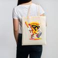 Drippy Pizza Baseball Slice Cartoon Sports Food Canvas Tote Bag Drippy Pizza Baseball Slice Cartoon Sports Food Canvas Tote Bag
