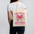 First Day Of 2nd Grade Coquette Back To School Girls Kids Canvas Tote Bag First Day Of 2nd Grade Coquette Back To School Girls Kids Canvas Tote Bag
