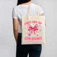 First Day Of 6th Grade Coquette Back To School Girls Kids Canvas Tote Bag First Day Of 6th Grade Coquette Back To School Girls Kids Canvas Tote Bag