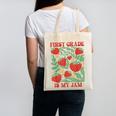 First Grade Is My Jam Boho Floral Strawberry Back To School Canvas Tote Bag First Grade Is My Jam Boho Floral Strawberry Back To School Canvas Tote Bag