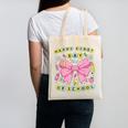 Friendship Bracelet Coquette Bow Back To School Girl Kids Canvas Tote Bag Friendship Bracelet Coquette Bow Back To School Girl Kids Canvas Tote Bag