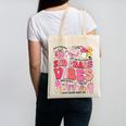 Girls 2nd Grade Vibes Coquette Pink Bow Back To School Canvas Tote Bag Girls 2nd Grade Vibes Coquette Pink Bow Back To School Canvas Tote Bag