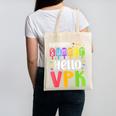 Goodbye Summer Hello VPK First Day Of VPK Back To School Canvas Tote Bag Goodbye Summer Hello VPK First Day Of VPK Back To School Canvas Tote Bag