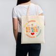 Groovy Enrollment Secretary Back To School Canvas Tote Bag