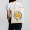 Happy Face Daisy Flower Retro Back To School Cute Graphic Canvas Tote Bag Happy Face Daisy Flower Retro Back To School Cute Graphic Canvas Tote Bag