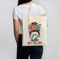 Hello 4th Grade Messy Bun Girls Back To School First Day Canvas Tote Bag Hello 4th Grade Messy Bun Girls Back To School First Day Canvas Tote Bag