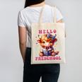 Hello Preschool Cute Highland Cow Lover Back To School Canvas Tote Bag Hello Preschool Cute Highland Cow Lover Back To School Canvas Tote Bag
