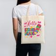 Hello Second Grade Colorful Pencil Tie Dye Back To School Canvas Tote Bag Hello Second Grade Colorful Pencil Tie Dye Back To School Canvas Tote Bag