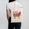 Hello Second Grade Tie Dye Pencil Back To School 2nd Grade Canvas Tote Bag