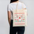 Ho Ho Homerun Baseball Ugly Christmas Sweater Party Hitter Canvas Tote Bag Ho Ho Homerun Baseball Ugly Christmas Sweater Party Hitter Canvas Tote Bag