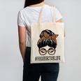 HR Director Leopard Messy Bun Appreciation Back To School Performance Canvas Tote Bag