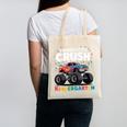 I'm Ready To Crush Kindergarten Monster Truck Back To School Canvas Tote Bag I'm Ready To Crush Kindergarten Monster Truck Back To School Canvas Tote Bag