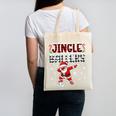 Jingle Ballers Plaid Santa Dabbing Baseball Christmas Canvas Tote Bag Jingle Ballers Plaid Santa Dabbing Baseball Christmas Canvas Tote Bag
