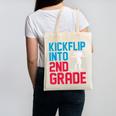 Kickflip Into 2nd Grade Skateboard Lover Back To School Canvas Tote Bag