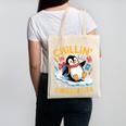 Kids Chillin In Kindergarten Penguin Student Back To School Boys Canvas Tote Bag