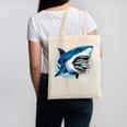 Kids Shark With School Books Back To School Shark Lovers Canvas Tote Bag Kids Shark With School Books Back To School Shark Lovers Canvas Tote Bag