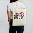 LiL Miss Pre-K Girls Coquette Bow Gingham Bow Back To School Canvas Tote Bag