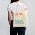 Man Myth The Legend Assistant Principal Dad Back To School Canvas Tote Bag