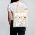 Mom Of The Birthday Boy Baseball Bday Family Canvas Tote Bag