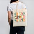 Oh Hey Kindergarten Cute Groovy Back To School Kindergarten Canvas Tote Bag Oh Hey Kindergarten Cute Groovy Back To School Kindergarten Canvas Tote Bag